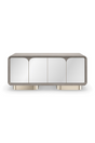 Mirrored 4-Door Media Unit | Caracole Aero | Caracole.eu.com