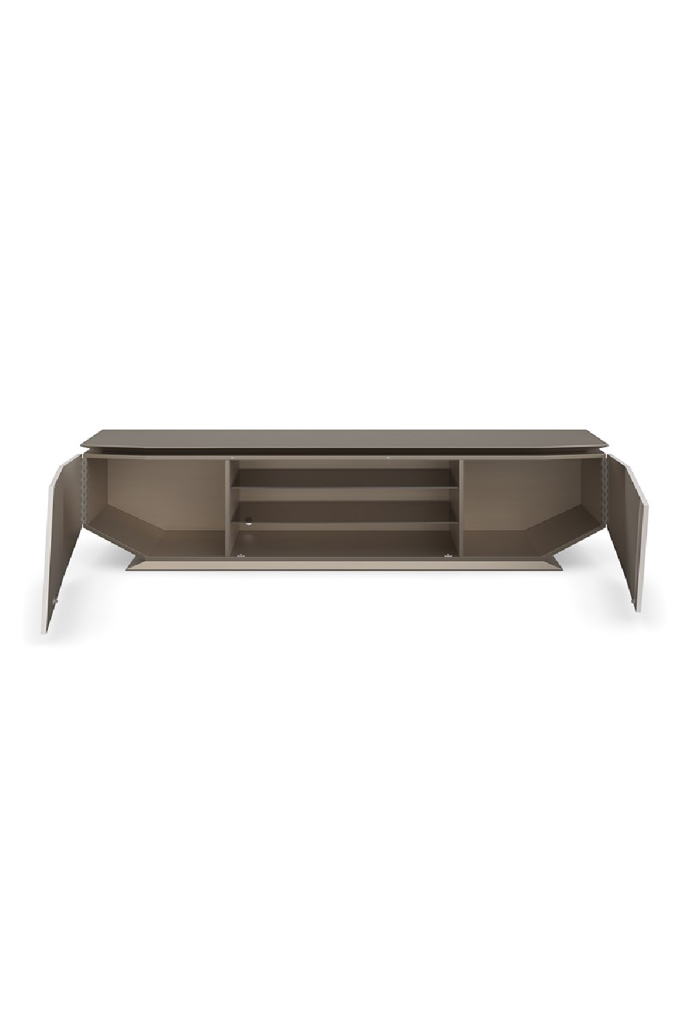 Metallic Modern Media Unit | Caracole Axis | Caracole.eu.com