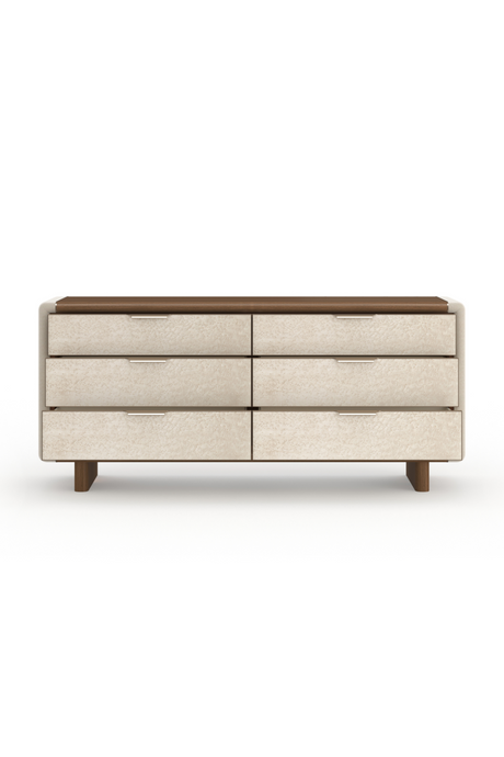 Suede Side 6-Drawer Dresser | Caracole Botero | Caracole.eu.com