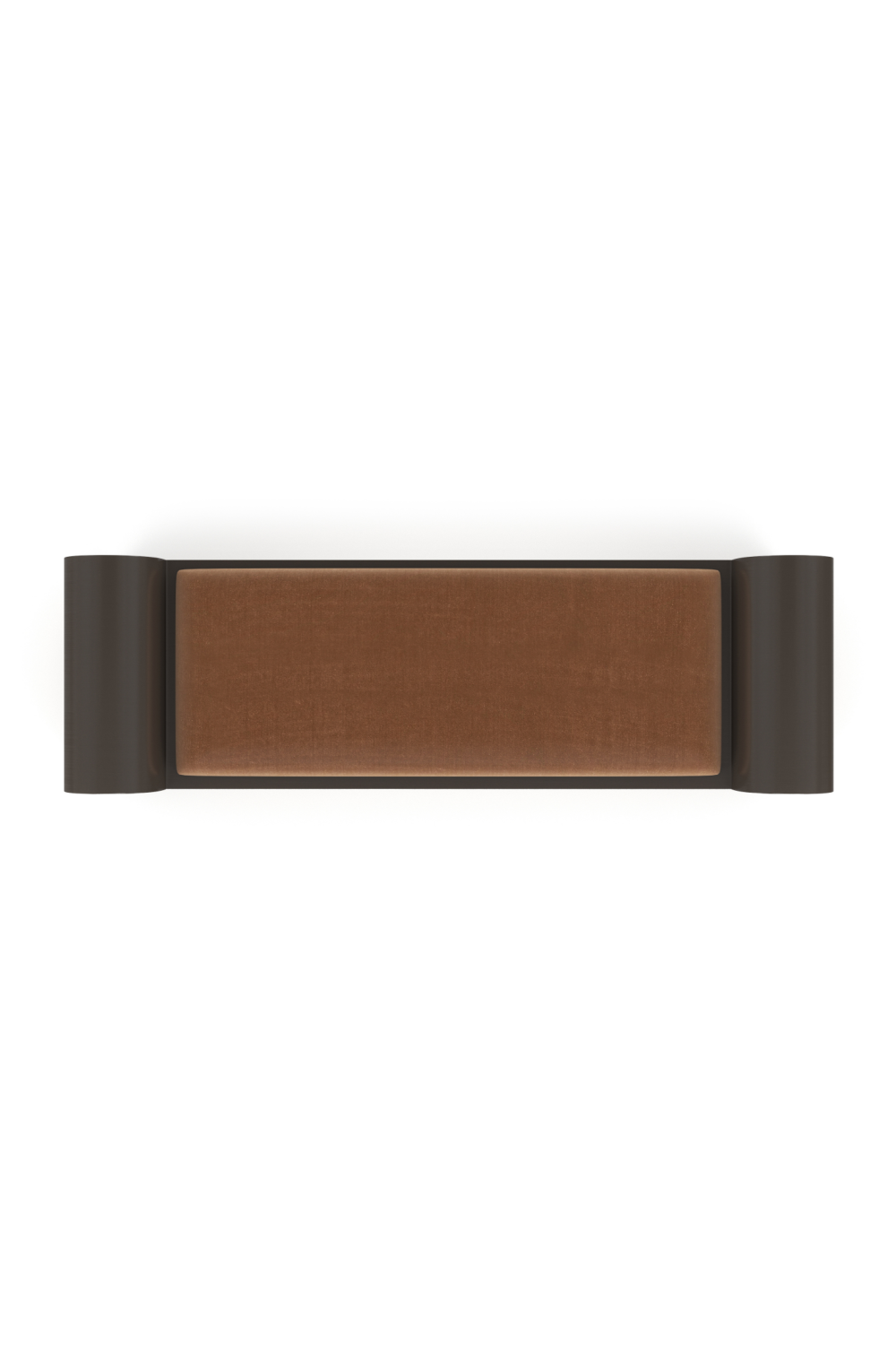 Bronze Framed Velvet Bench | Caracole Beau | Caracole.eu.com