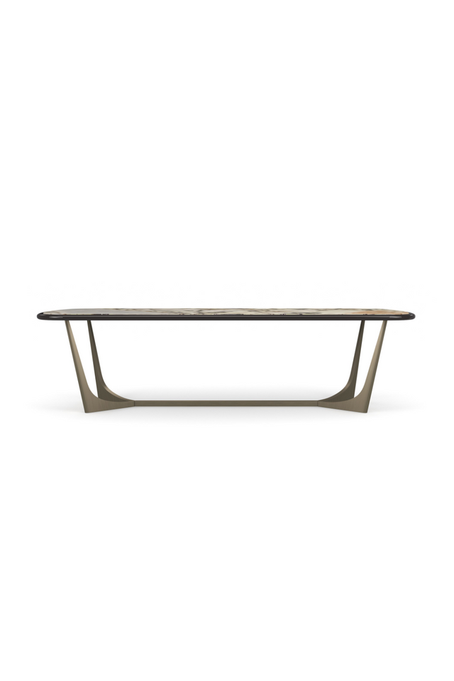 Glossy Stone Dining Table | Caracole Vena | Caracole.eu.com