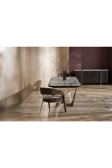 Glossy Stone Dining Table | Caracole Vena | Caracole.eu.com