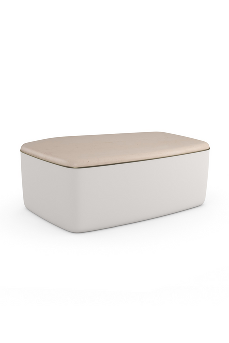 Ivory Bouclé Coffee Table | Caracole Serir | Caracole.eu.com