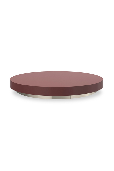 Red Cocktail Round Accent Tray | Caracole Radius | Caracole.eu.com