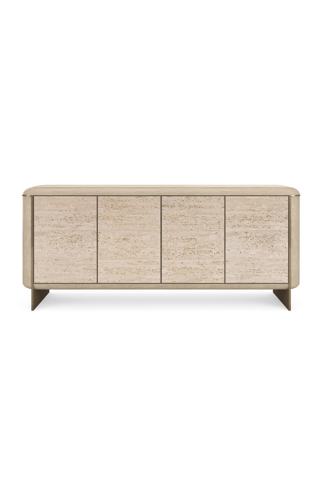 Travertine 4-Door Sideboard | Caracole Mojave | Caracole.eu.com