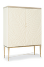 Carved White Modern Bar Cabinet | Caracole Palms Up! | Caracole.eu.com