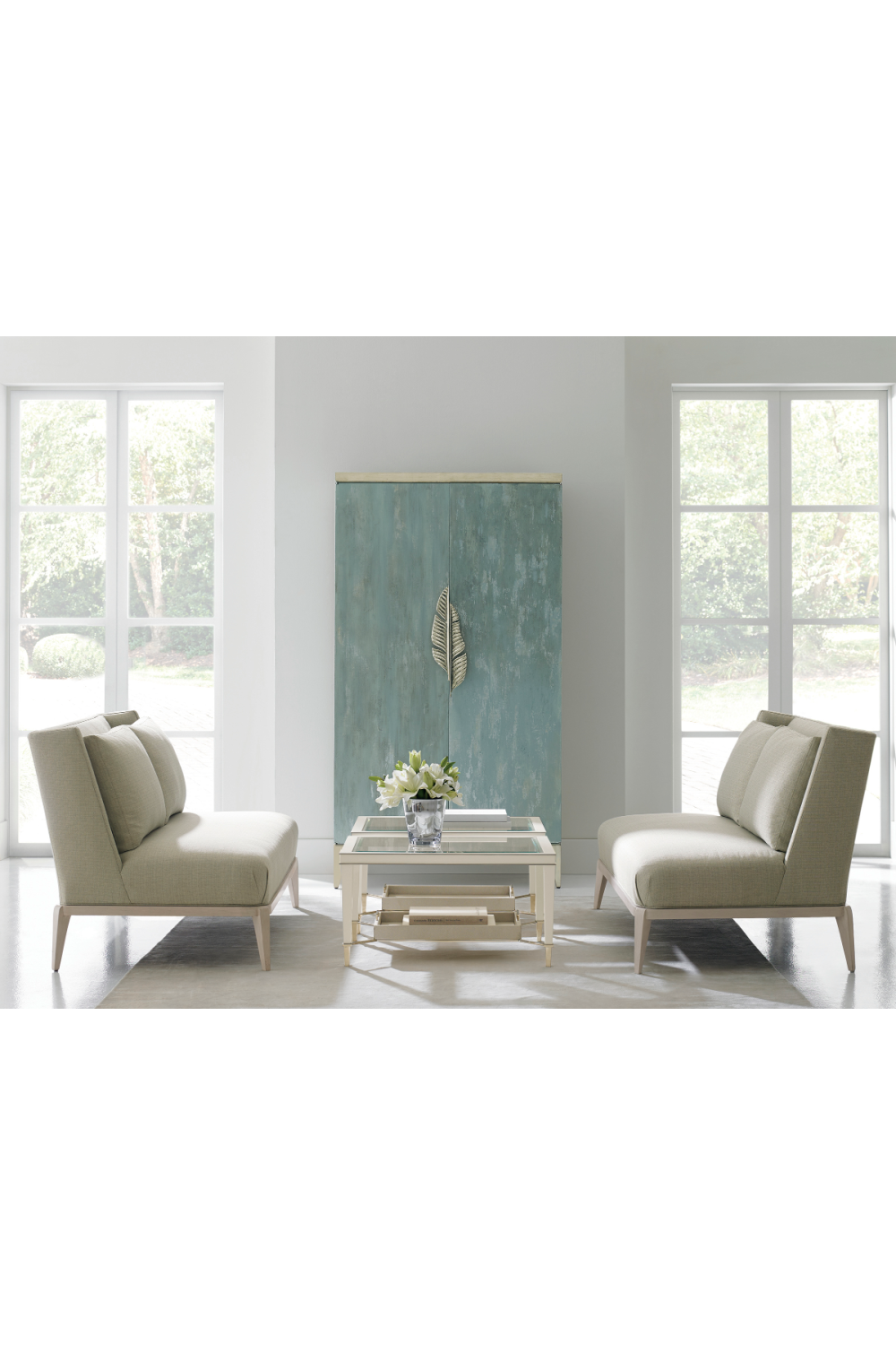 Rustic Turquoise Cabinet | Caracole Watercolors | Caracole.eu.com
