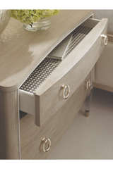 Light Gray Modern Nightstand | Caracole Floating On Air | Oroa.com