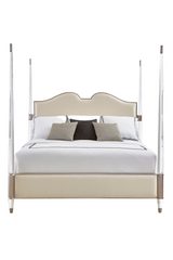 Cream Modern Classic Bed | Caracole The Post Is Clear | Caracole.eu.com