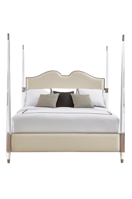 Cream Modern Classic Bed | Caracole The Post Is Clear | Caracole.eu.com