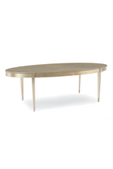 Silver Leaf Oval Dining Table | Caracole A House Favorite | Caracole.eu.com