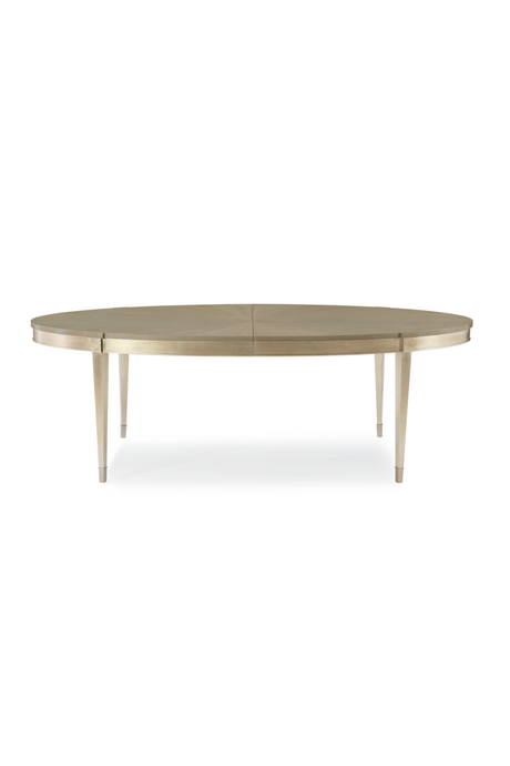 Silver Leaf Oval Dining Table | Caracole A House Favorite | Caracole.eu.com