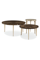 Gold Leaf Round Side Table | Caracole Honey Bunch | Caracole.eu.com
