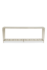Taupe Silver Console Table | Caracole Highly Social | Caracole.eu.com