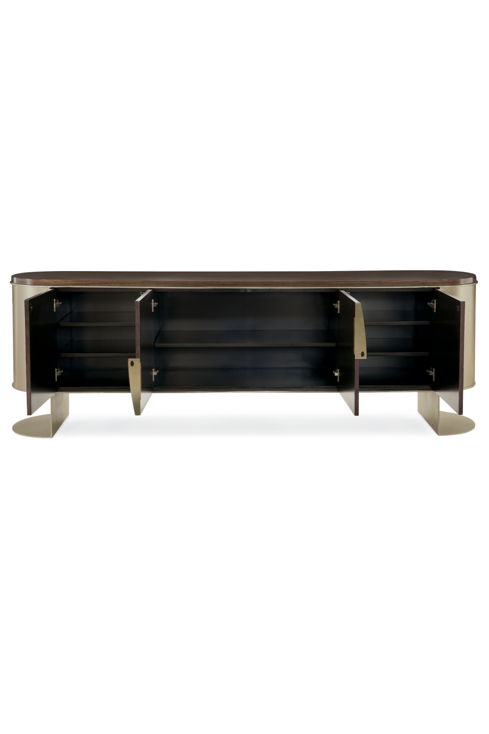 Modern Curved Media Unit | Caracole Prime Time | Caracole.EU.com