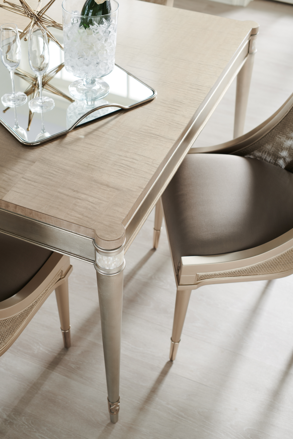 Cut-Out Back Dining Chair | Caracole Cane I Join You | Caracole.eu.com