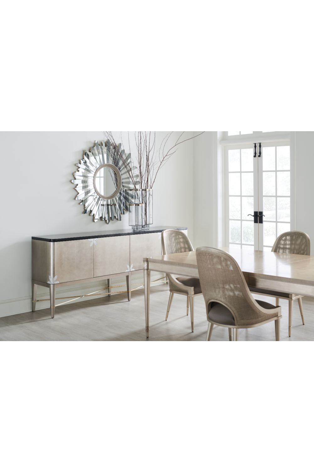 Cut-Out Back Dining Chair | Caracole Cane I Join You | Caracole.eu.com