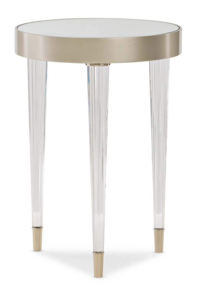 Round Mirrored End Table | Caracole Tri Me | Caracole.eu.com