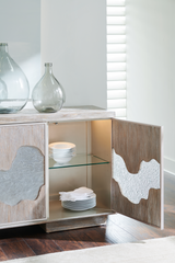 Cast Glass Accented Sideboard | Caracole Go With The Flow | Caracole.eu.com