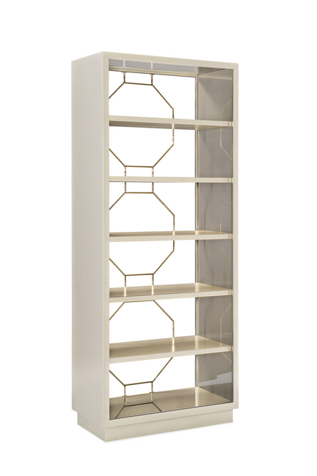 Taupe Metallic Modern Shelf | Caracole Going Up | Caracole.eu.com