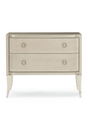 Soft Metallic 2-Drawer Nightstand | Caracole Perfect Match | Caracole.eu.com
