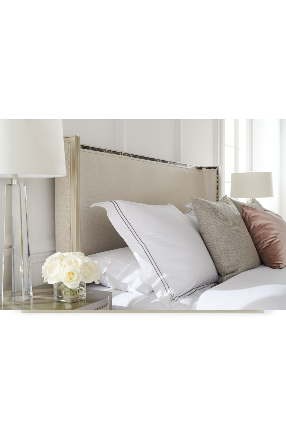 Cream Upholstered California King Bed | Caracole Dream Big | Caracole.eu.com