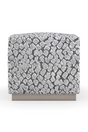 Leopard Print Velvet Ottoman | Caracole Soft Touch | Caracole.eu.com