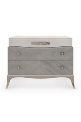 Gray Shagreen Nightstand | Caracole Vibrato | Oroa.com