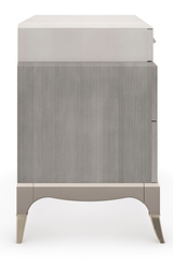 Gray Shagreen Modern Nightstand | Caracole Cadence |  Caracole.eu.com