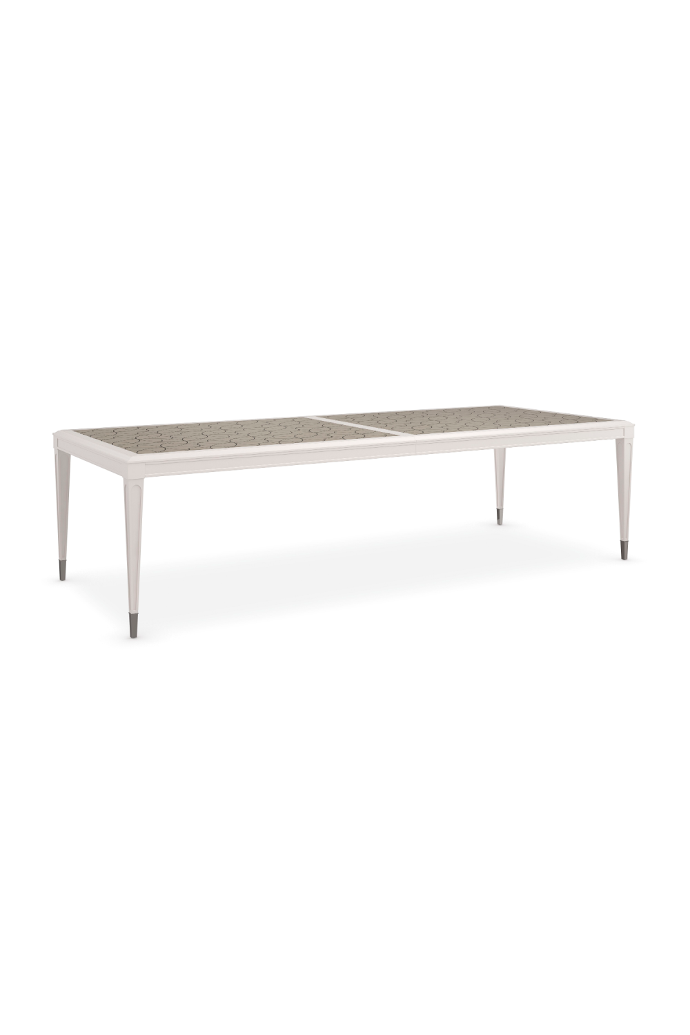 Silver Extendable Dining Table | Caracole Lattice Gather | Caracole.eu.com