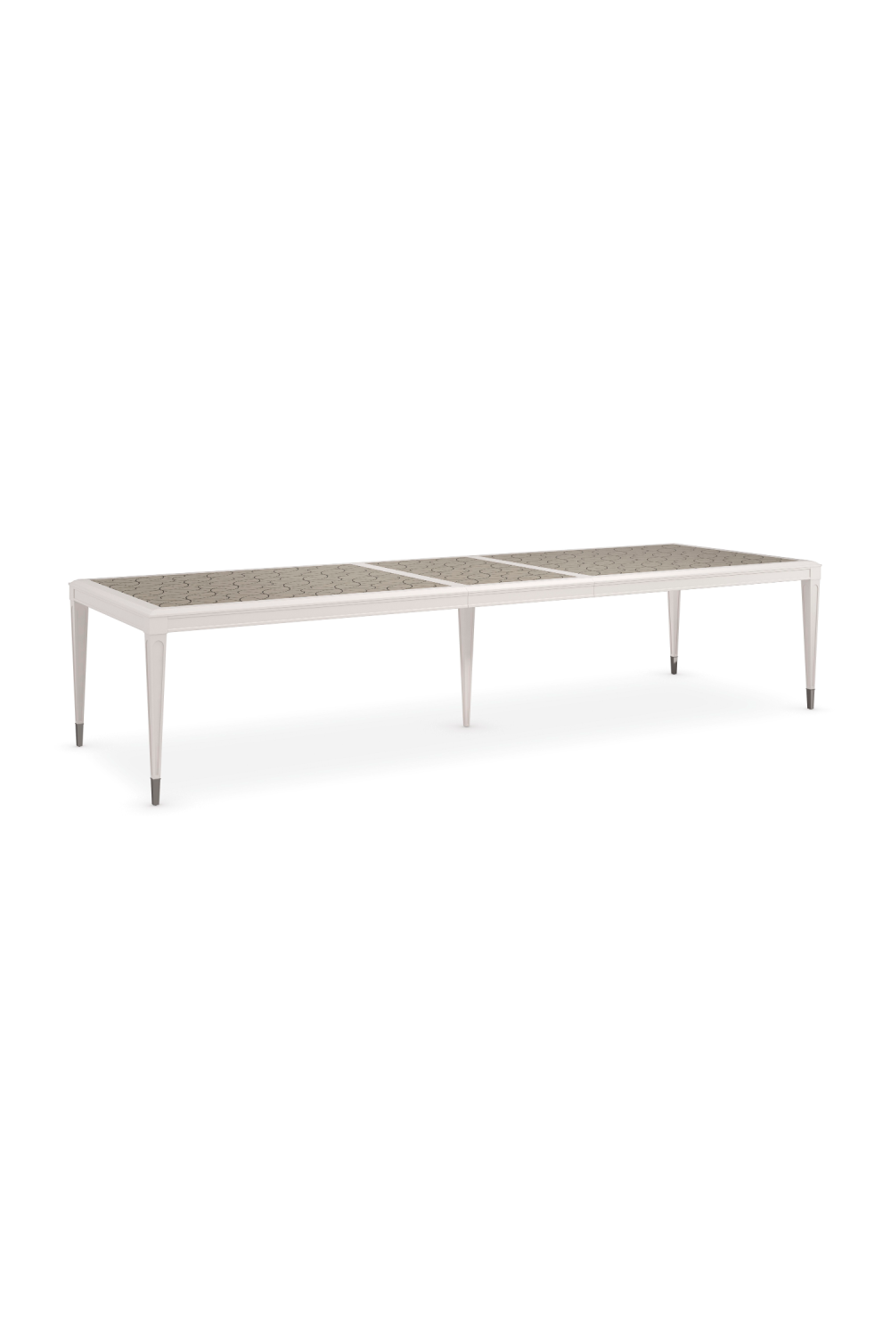 Silver Extendable Dining Table | Caracole Lattice Gather | Caracole.eu.com