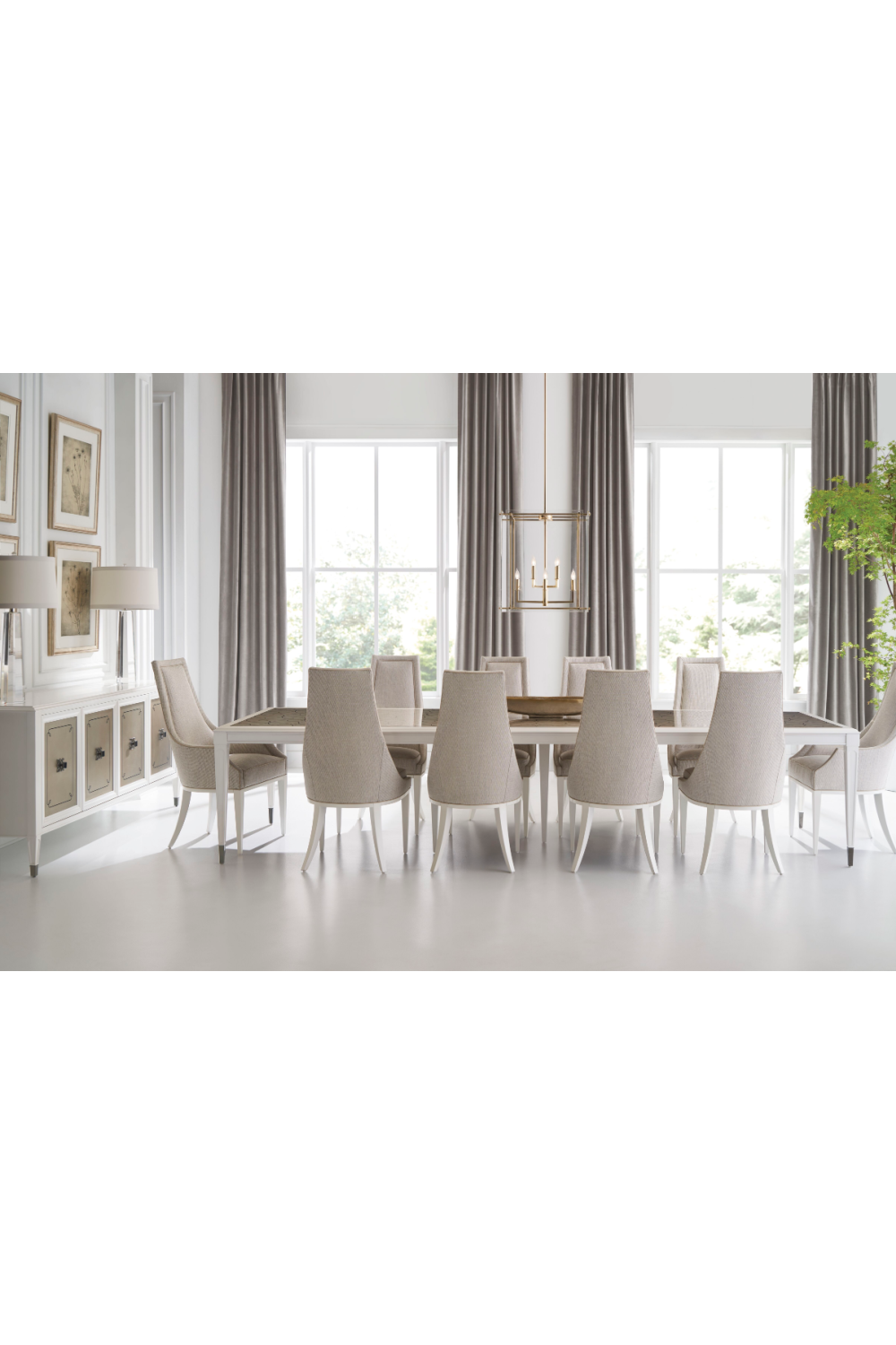 Silver Extendable Dining Table | Caracole Lattice Gather | Caracole.eu.com