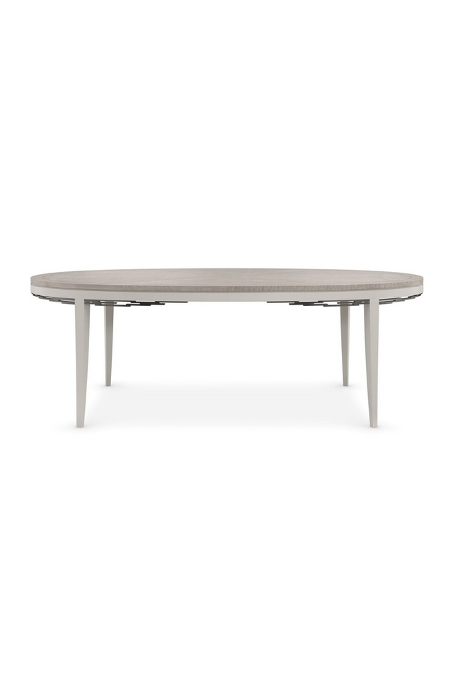 Gray Maple Oval Dining Table | Caracole Coronet | Caracole.eu.com