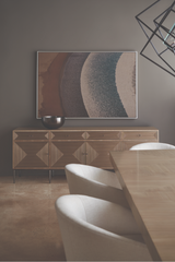 Geometrical Patterned Wooden Sideboard | Caracole Low Rise | Caracole.eu.com