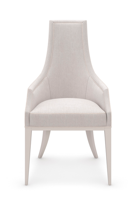 Tapered Back Beige Dining Chair | Caracole Tall Order | Caracole.eu.com