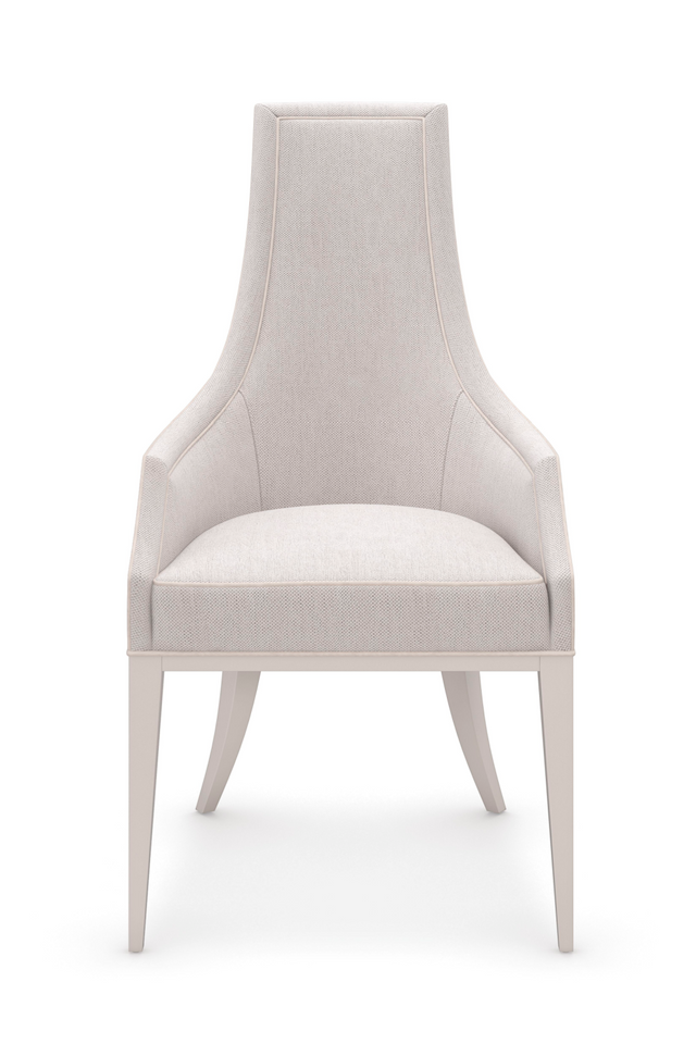 Tapered Back Beige Dining Chair | Caracole Tall Order | Caracole.eu.com