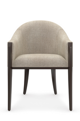 Gray Barrel-Back Dining Chair | Caracole Next Course | Caracole.eu.com