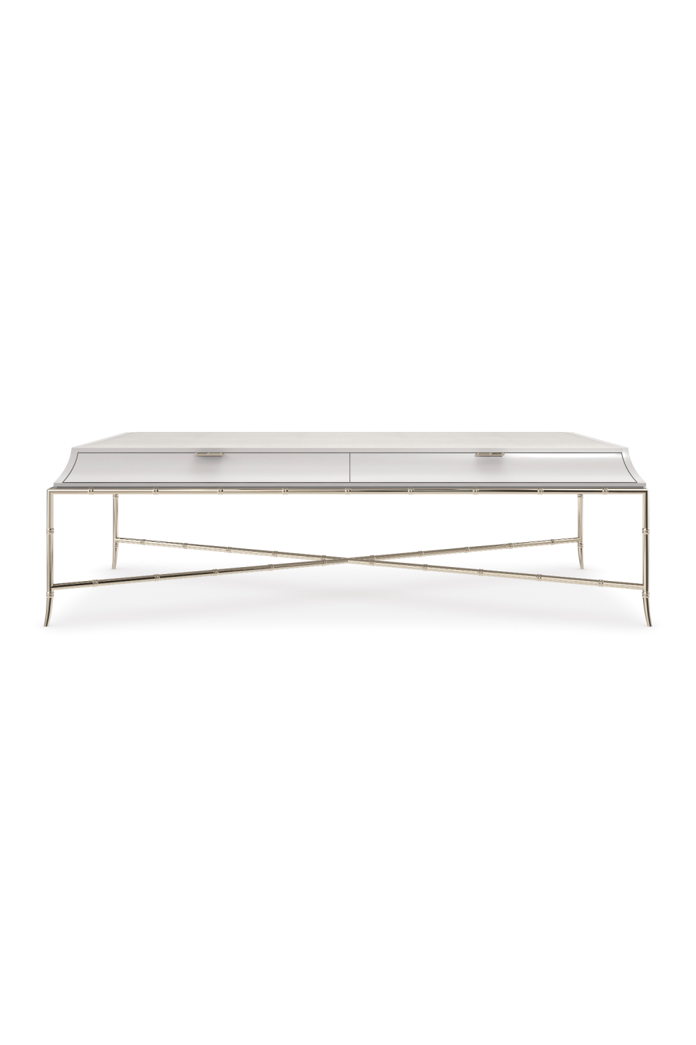 White Shagreen Cocktail Table | Caracole Tea Time | Caracole.eu.com