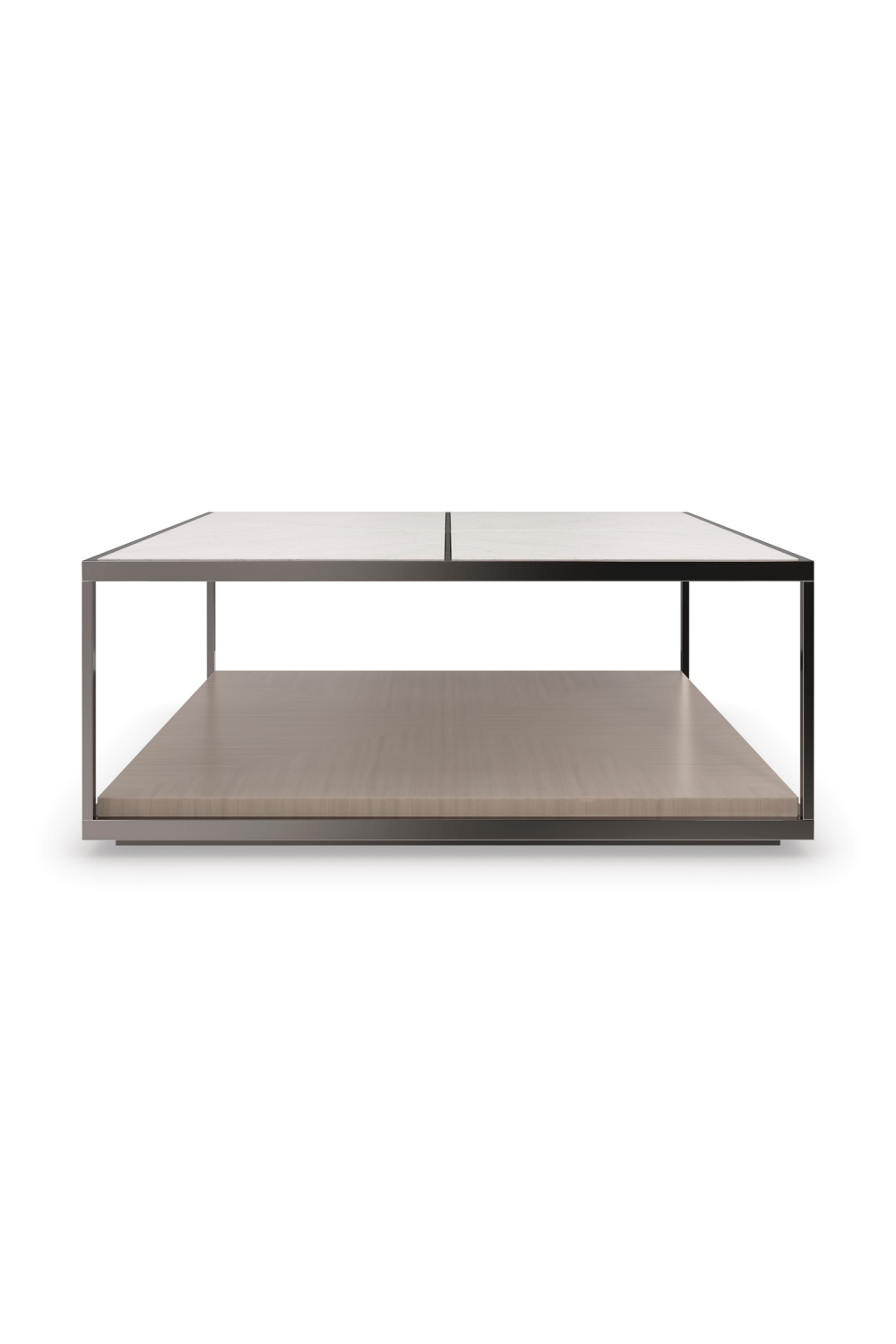 Cream Travertine Cocktail Table | Caracole Cartesian | Caracole.eu.com