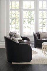 Round White Marble End Table | Caracole Oculus | Caracole.eu.com