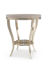 Art Deco Silver Accent Table | Caracole Plié | Caracole.eu.com