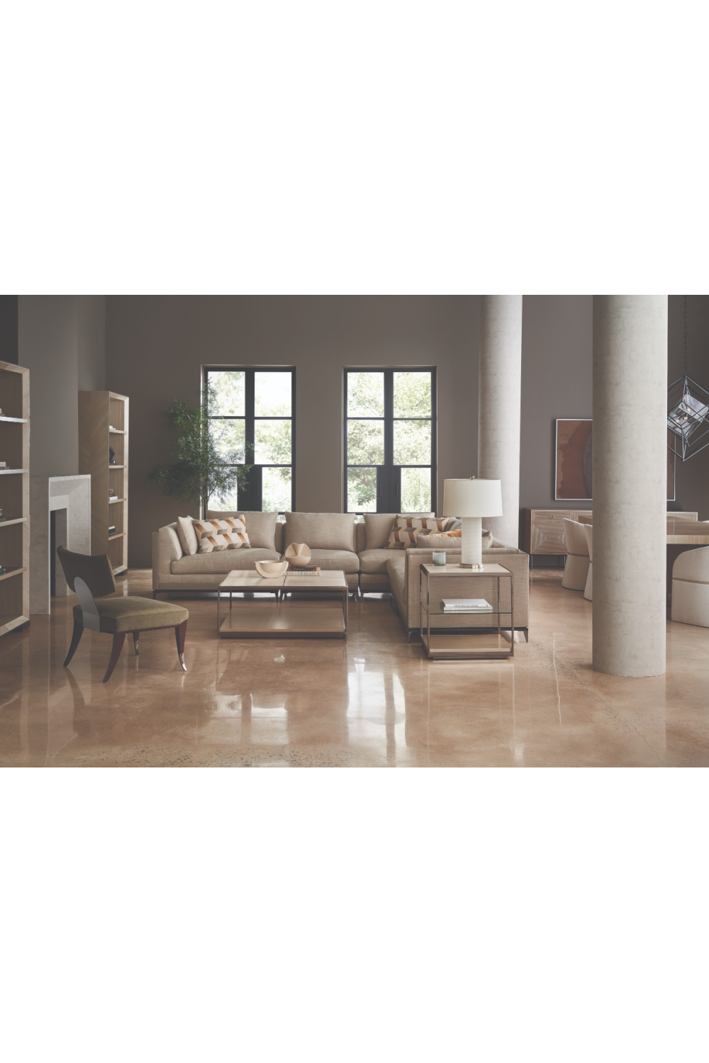 Minimalist End Table | Caracole Quadrant | Caracole.eu.com