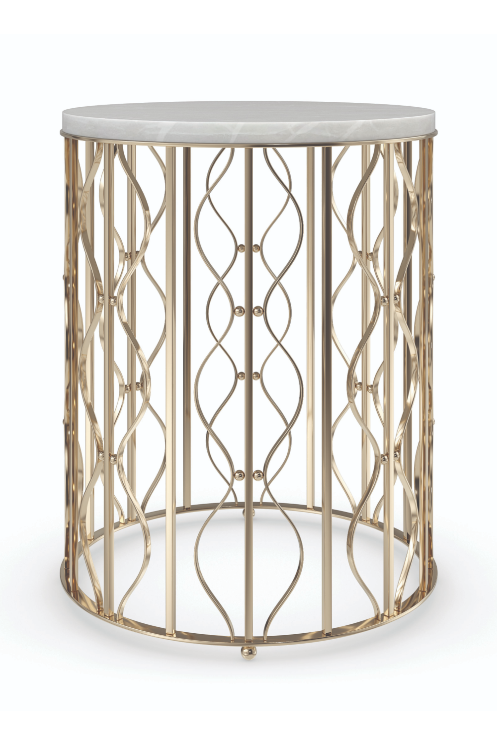 White Marble Side Table | Caracole Style Spotter | Caracole.eu.com