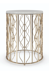 White Marble Side Table | Caracole Style Spotter | Caracole.eu.com