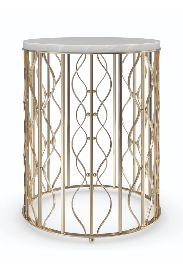 White Marble Side Table | Caracole Style Spotter | Caracole.eu.com