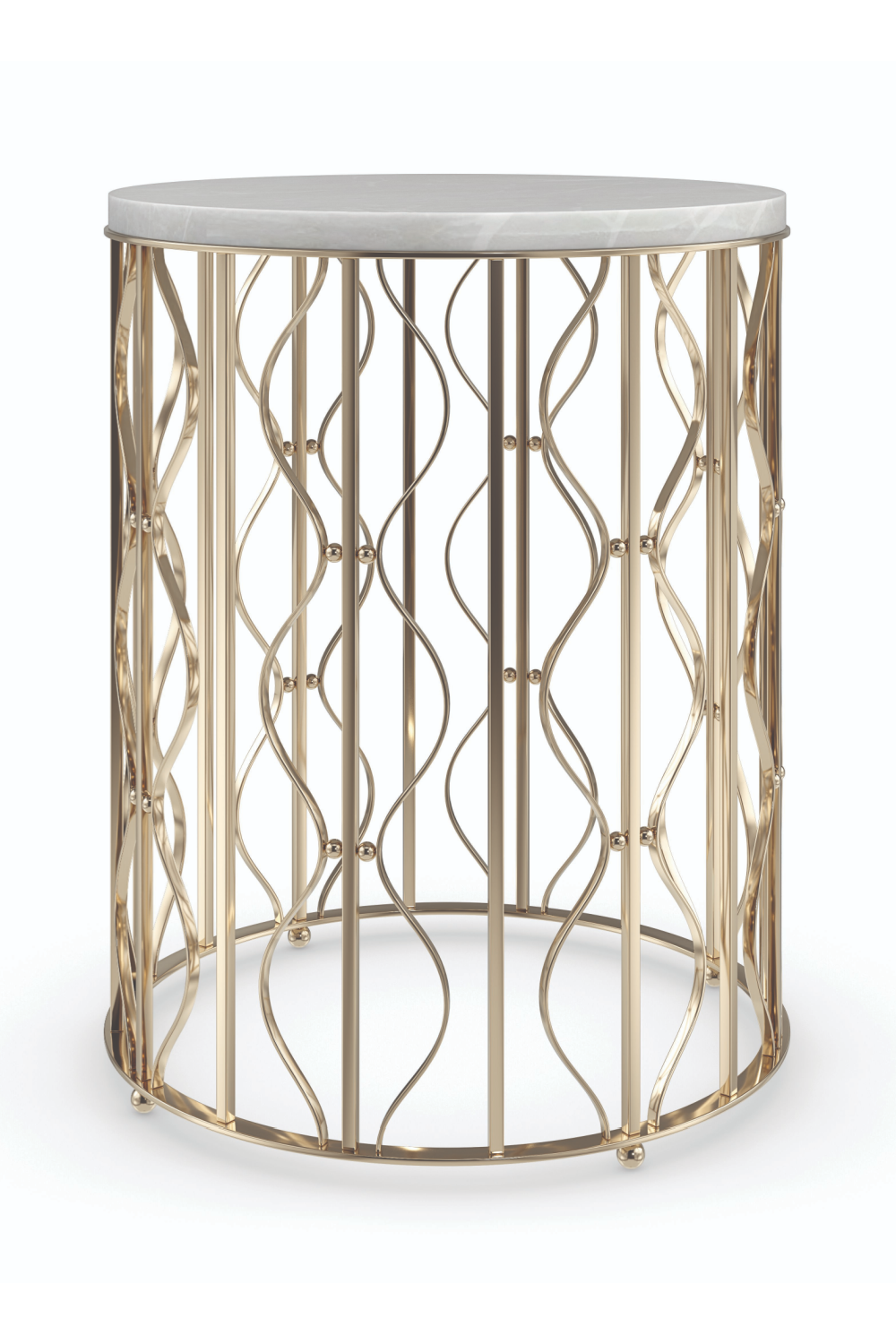 White Marble Side Table | Caracole Style Spotter | Caracole.eu.com