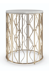 White Marble Side Table | Caracole Style Spotter | Caracole.eu.com