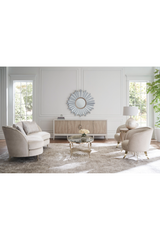 Patterned Cream Modern Sideboard | Caracole Now Streaming | Caracole.eu.com