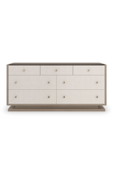 White 7-Drawer Dresser | Caracole Calypso | Caracole.eu.com