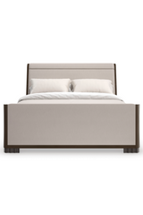 Dark Brown Modern Bed | Caracole Slow Wave | Caracole.eu.com